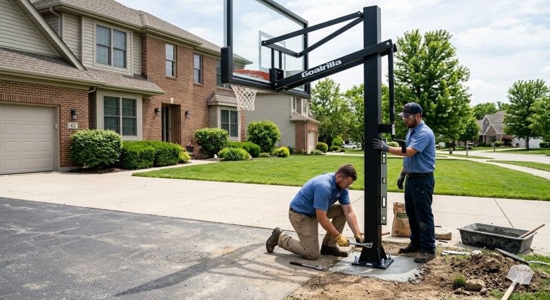 Basketball Goal Installation in Overland Park, KS