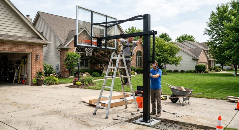 Basketball Goal Installation in Longmont, CO