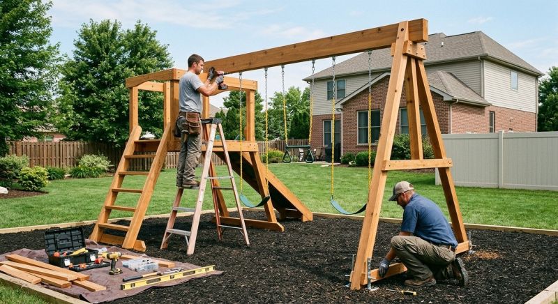 Monkey Bars Installation in Denver County, CO