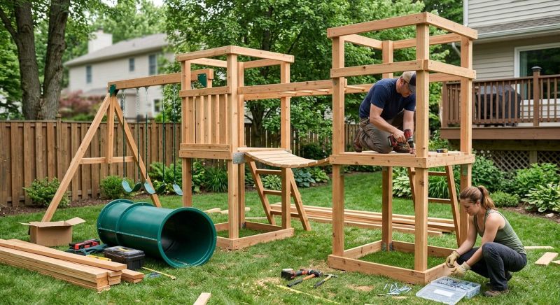 Playground Set Assembly in Boulder, CO