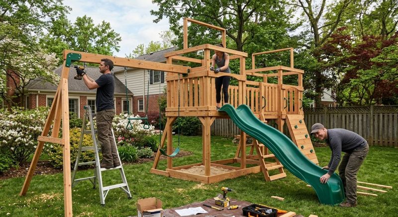 Swing Set Installation in Kansas City, MO