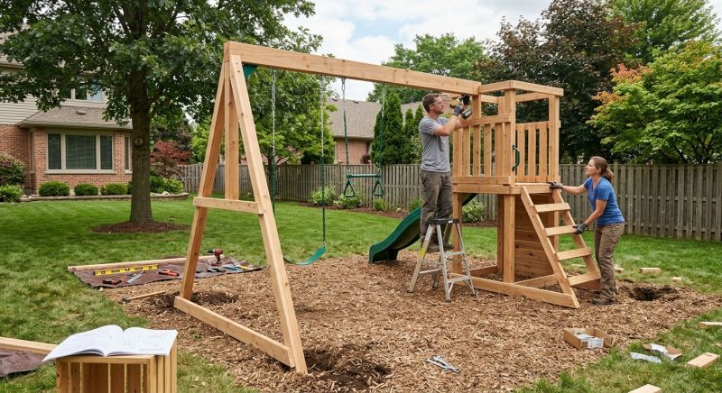 Swing Set Installation in Conroe, TX